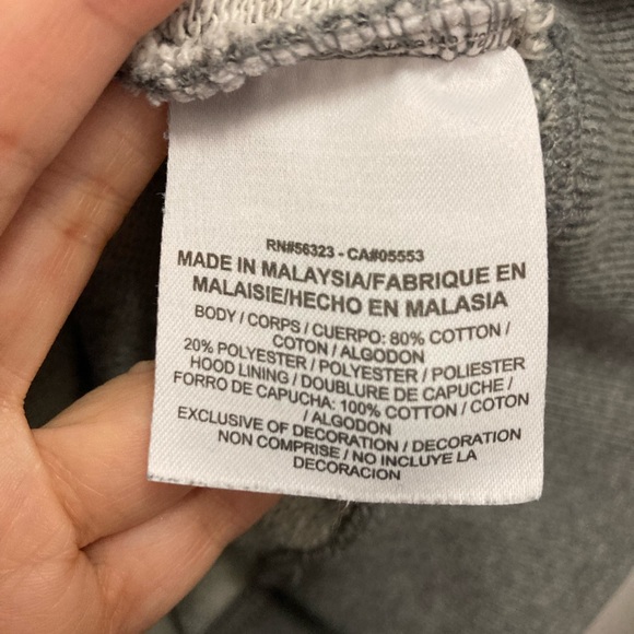 Nike Women's Heather Gray Cowl Neck Hoodie Size Small - Picture 6 of 7